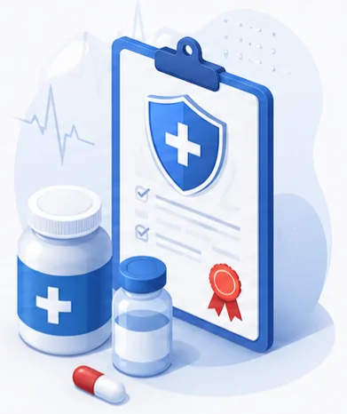 Medical quality and compliance illustration